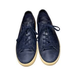 ECCO Soft 7 Blue Leather Sneakers     Size:  US 10 - 10.5